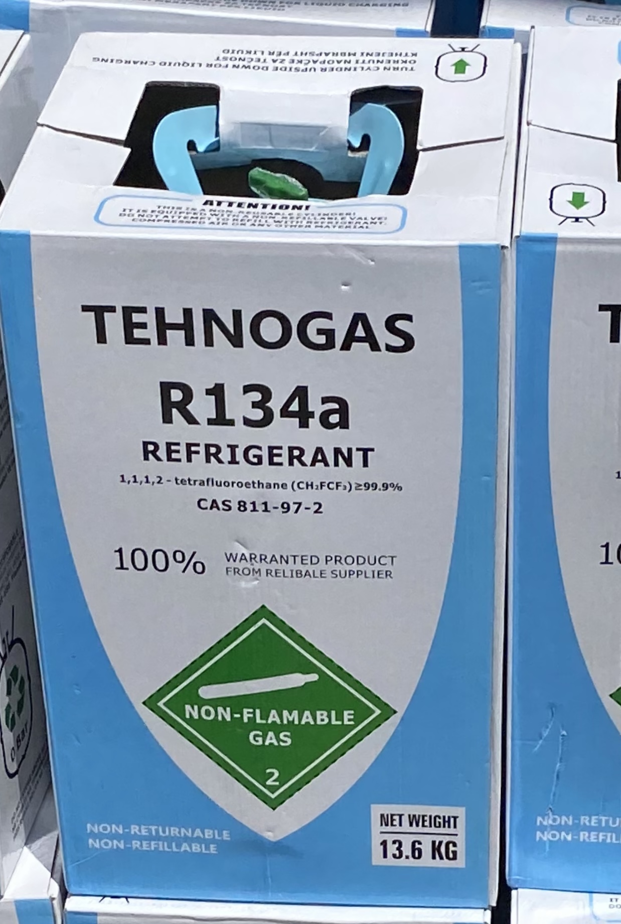 TEHNOGAS R134a 13,6kg